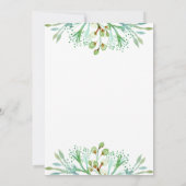 Elegante waterverf bloemenverlovingsfeest kaart (Achterkant)