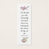 Elegante Waterverf Bloemenwijsheid Mini Visitekaartjes (Voorkant)