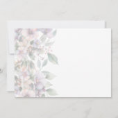 Elegante waterverf bloemige bruiloft save the date (Achterkant)