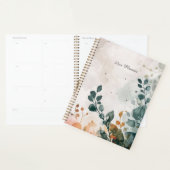 Elegante Waterverf Bloemige Minimalist Planner (Display)