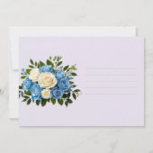 Elegante waterverf bloemige Save the Date kaart (Achterkant)