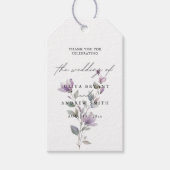 Elegante waterverf bloemige stijlvolle script brui cadeaulabel (Voorkant)
