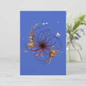 Elegante waterverf bloemkunst Heren Basic T-Shirt Kaart (Staand voorkant)