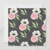 Elegante Waterverf Bloemneutraal Baby shower Kaart (Achterkant)