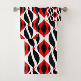 Elegante waterverf bloemrijke decoratieve opvallen bad handdoek