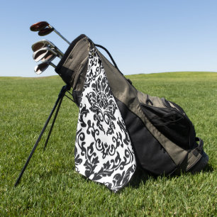 Elegante waterverf bloemrijke decoratieve opvallen golfhanddoek