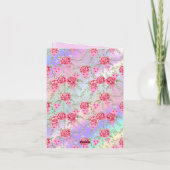 Elegante waterverf bloemstuk voor gelukkige Moeder (Achterkant)