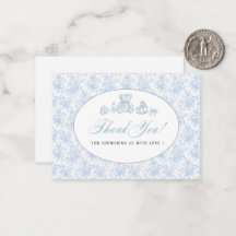 Elegante Waterverf Blue Bow Toys Baby shower