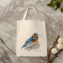 Elegante Waterverf Bluebird Personaliseren