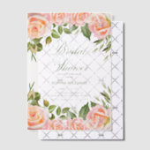 Elegante Waterverf Blush Rozen Vrijgezellenfeest Vellum Uitnodigingen (Offset (Uitnodiging))