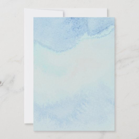 Elegante Waterverf Boat Wedding Kaart (Achterkant)