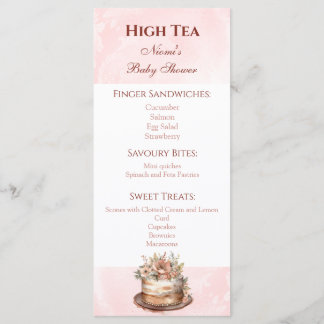 Elegante waterverf boheemse menu