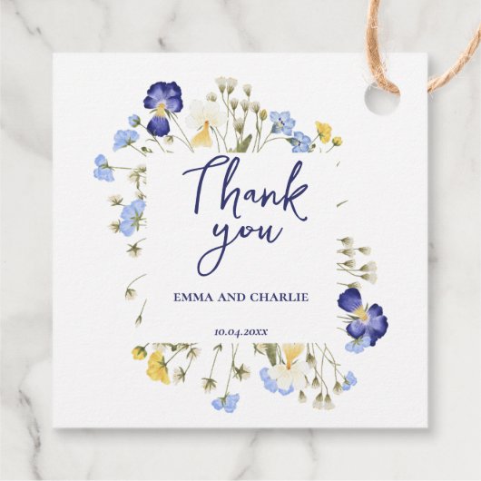 Elegante waterverf bohemian Script Wedding Bedankjes Labels (Achterkant)