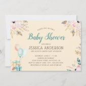 Elegante Waterverf Boho Baby Shower Kaart (Voorkant)