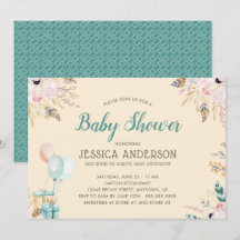 Elegante Waterverf Boho Baby Shower