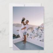 elegante waterverf BOHO FLORAL WEDDING Kaart (Achterkant)