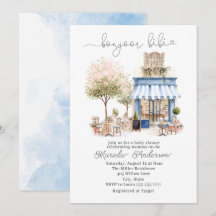 Elegante waterverf bonjoor bebe  Baby Shower