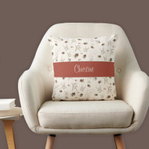 Elegante waterverf bos monogram naam
