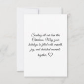 Elegante Waterverf bos vrolijke kerst Kaart (Achterkant)