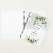 Elegante waterverf botanisch groen eucalyptus goud planner (Display)