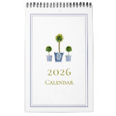 Elegante Waterverf Botanische 2025 Kalender (Hoes)
