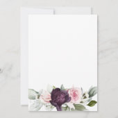 Elegante Waterverf Botanische 70e Verjaardag Kaart (Achterkant)