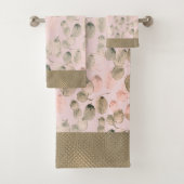 Elegante Waterverf Botanische bladeren Bad Handdoek (Insitu)