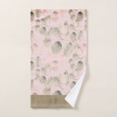 Elegante Waterverf Botanische bladeren Bad Handdoek (Handdoek)