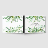 Elegante Waterverf Botanische bruiloft gastenboek (Volledig)