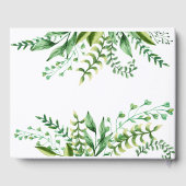 Elegante Waterverf Botanische bruiloft gastenboek (Achterkant)