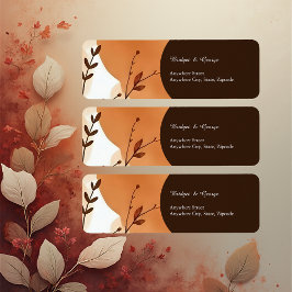 Elegante Waterverf botanische kunst Etiket