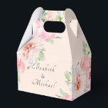 Elegante waterverf Botanische Lente Favor Box Bedankdoosjes<br><div class="desc">Elegante waterverf Botanische Blush-Pink Favoriet Box met jouw naam & Datum. Vier uw lentebruiloft met deze elegante waterverf-welkomstbox met zachte pastelbotanicals in een romantisch bloemontwerp. Gepersonaliseerd met de namen en trouwdatum van het paar, is deze charmante geveldoos perfect voor kleine gunsten, traktaties of bedankgeschenken. Een mooie aanvulling op tuinbruiloften, botanische...</div>