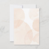 Elegante waterverf botanische oranje chique bruilo kaart (Achterkant)