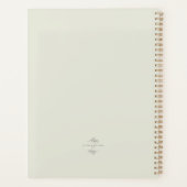 Elegante Waterverf botanische planner (Achterkant)