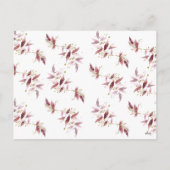 Elegante Waterverf Branches & Christmas 4 Foto Feestdagenkaart (Achterkant)