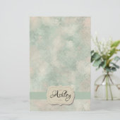 Elegante waterverf briefpapier (Staand voorkant)