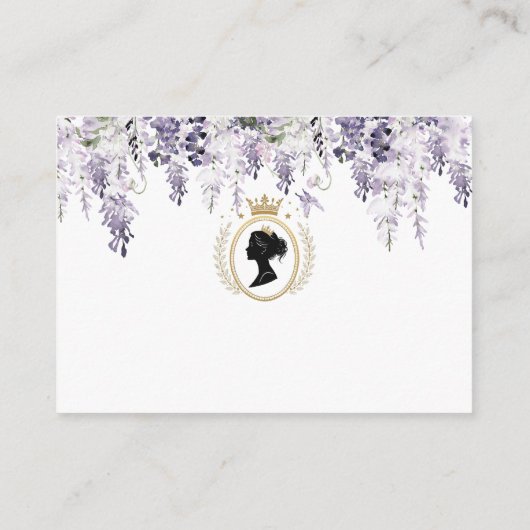 Elegante Waterverf  Brigerton wisteria flow Informatiekaartje (Achterkant)