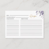 Elegante Waterverf  Brigerton wisteria flow Informatiekaartje (Voorkant)