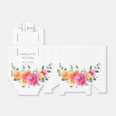 Elegante Waterverf Bright Flowers Bloemen Bloemen Bedankdoosjes (Uitgevouwen)