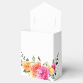 Elegante Waterverf Bright Flowers Bloemen Bloemen Bedankdoosjes (Geopend)