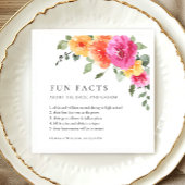 Elegante Waterverf Bright Flowers Bloemen Bloemen  Servet