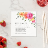 Elegante Waterverf Bright Flowers Bloemen Bloemen Servet (Insitu)