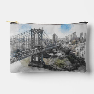 Elegante Waterverf Brooklyn Bridge NYC Etui
