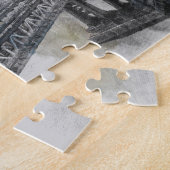 Elegante Waterverf Brooklyn Bridge NYC Legpuzzel (Zijkant)