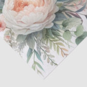 Elegante Waterverf bruid bruidegom bruiloft Tissuepapier (Detail)