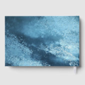 Elegante waterverf bruiloft gouden Folie Guestbook Gastenboek (Achterkant)