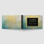 Elegante waterverf bruiloft gouden Folie Guestbook Gastenboek (Volledig)