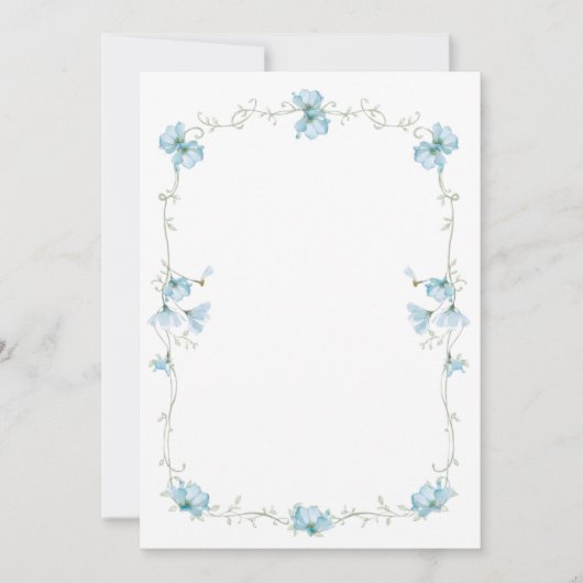 Elegante waterverf bruiloft kaart (Voorkant)