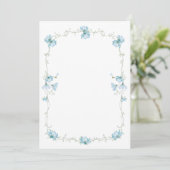 Elegante waterverf bruiloft kaart (Staand voorkant)