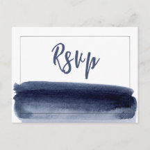 Elegante Waterverf Bruiloft RSVP Briefkaarten